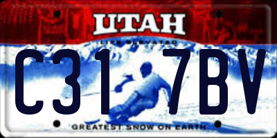 UT license plate C317BV