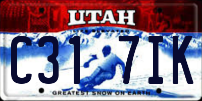 UT license plate C317IK