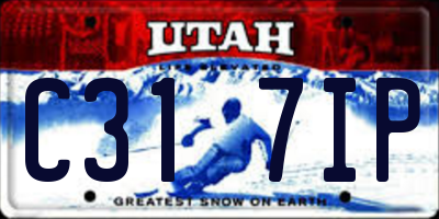 UT license plate C317IP