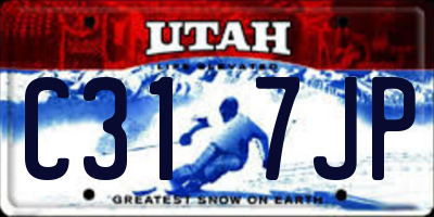 UT license plate C317JP