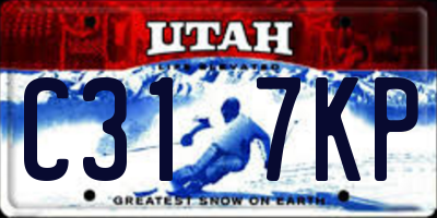 UT license plate C317KP