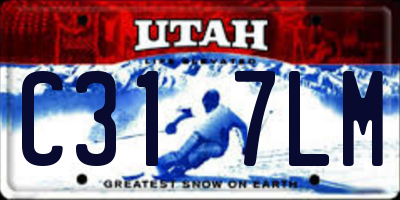 UT license plate C317LM