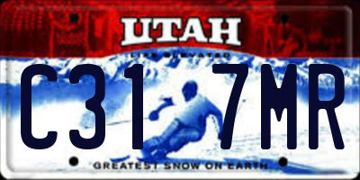 UT license plate C317MR