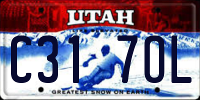 UT license plate C317OL