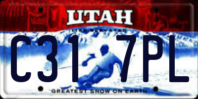 UT license plate C317PL