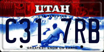 UT license plate C317RB