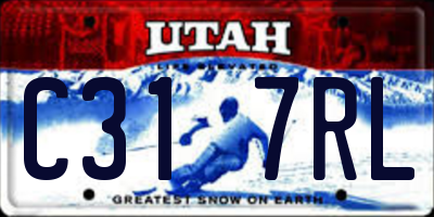 UT license plate C317RL