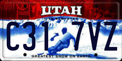 UT license plate C317VZ