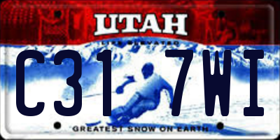 UT license plate C317WI