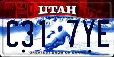 UT license plate C317YE