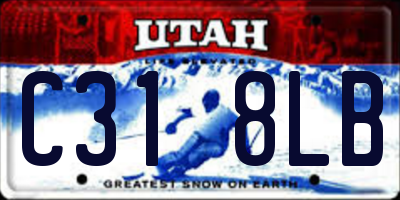 UT license plate C318LB