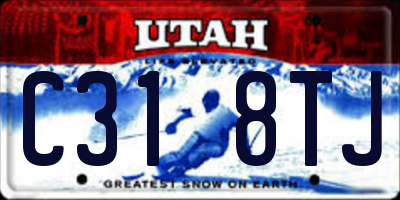 UT license plate C318TJ
