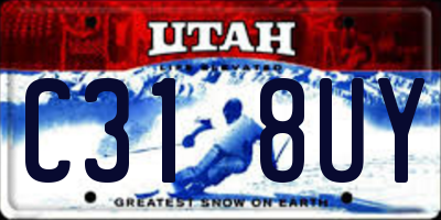 UT license plate C318UY
