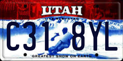 UT license plate C318YL