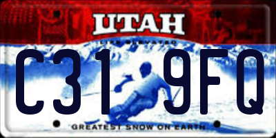 UT license plate C319FQ