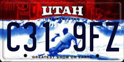 UT license plate C319FZ