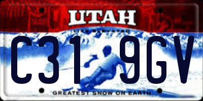 UT license plate C319GV