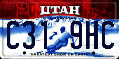 UT license plate C319HC