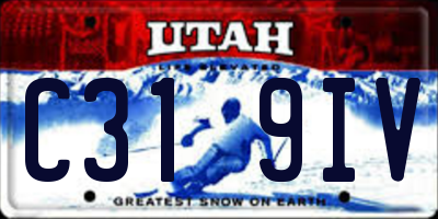 UT license plate C319IV