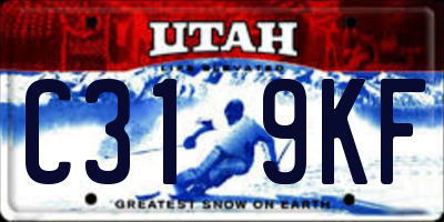 UT license plate C319KF