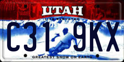 UT license plate C319KX