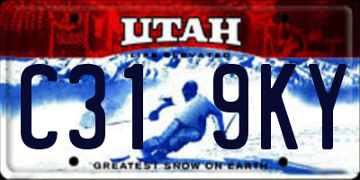 UT license plate C319KY