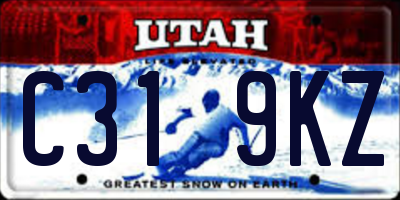 UT license plate C319KZ