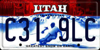 UT license plate C319LC