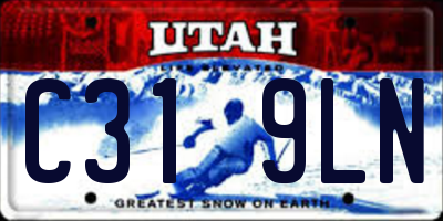 UT license plate C319LN