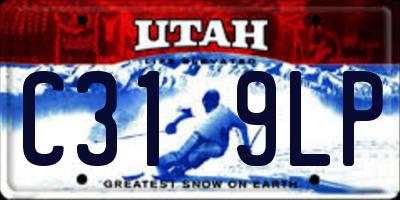UT license plate C319LP