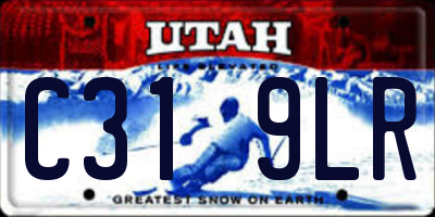 UT license plate C319LR