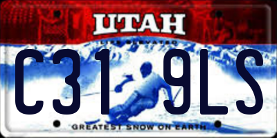 UT license plate C319LS