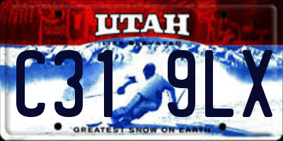 UT license plate C319LX