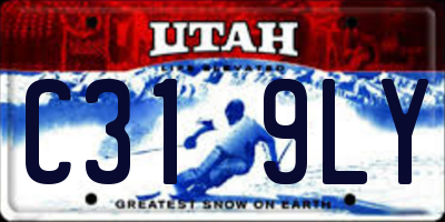 UT license plate C319LY