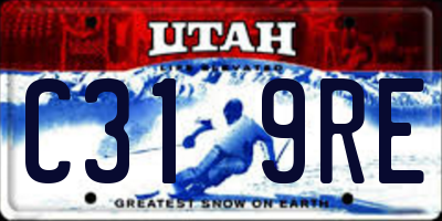 UT license plate C319RE