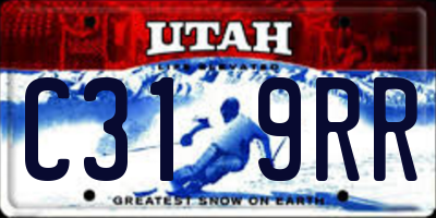 UT license plate C319RR