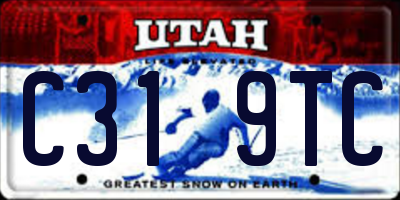 UT license plate C319TC