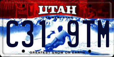 UT license plate C319TM