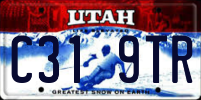 UT license plate C319TR