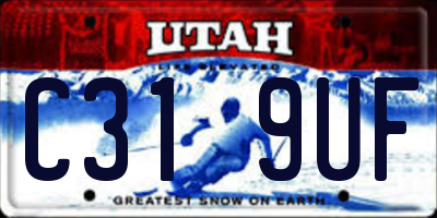 UT license plate C319UF