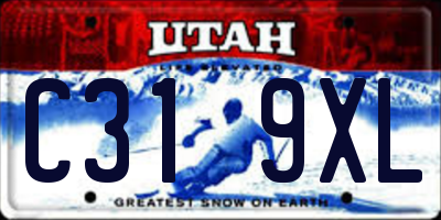 UT license plate C319XL