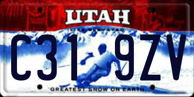 UT license plate C319ZV