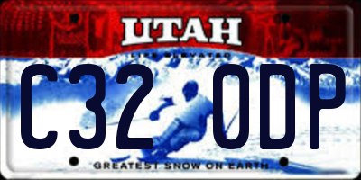 UT license plate C320DP
