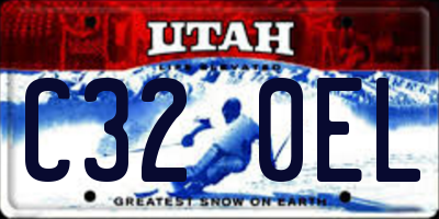 UT license plate C320EL
