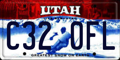 UT license plate C320FL