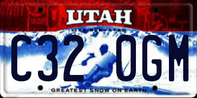 UT license plate C320GM