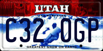 UT license plate C320GP