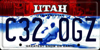 UT license plate C320GZ