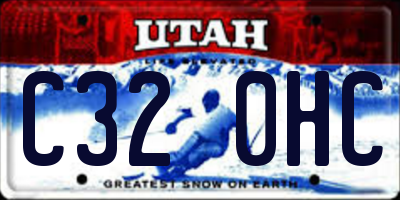 UT license plate C320HC
