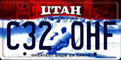 UT license plate C320HF